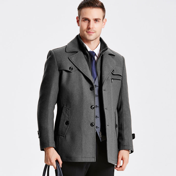 Elegant Wool Coat - Darius