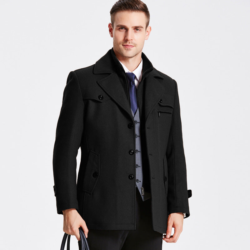 Elegant Wool Coat - Darius