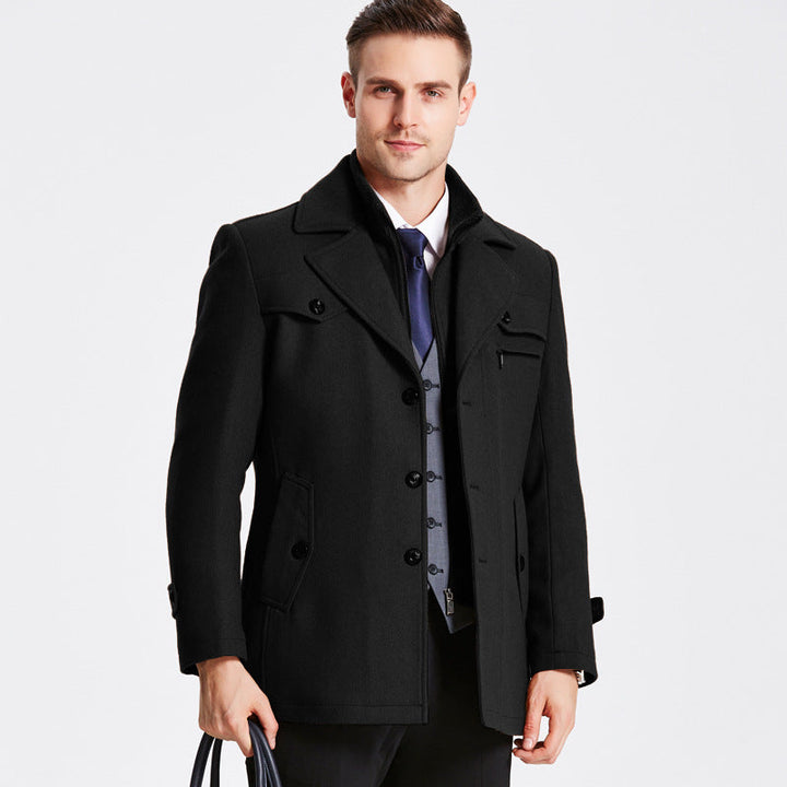 Elegant Wool Coat - Darius
