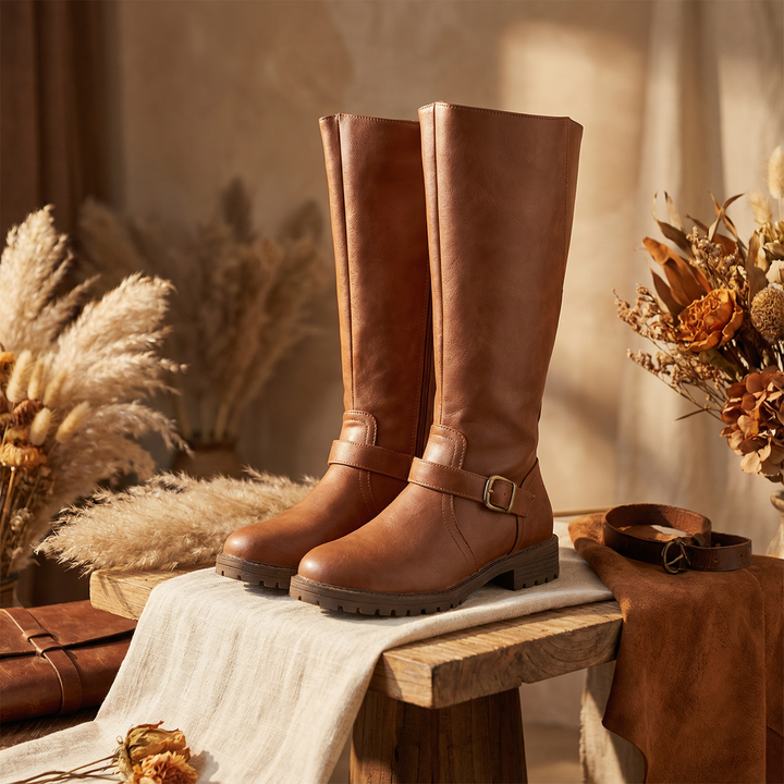 Amelia | Elegant and Robust Women's Knee-High Riding Boots
