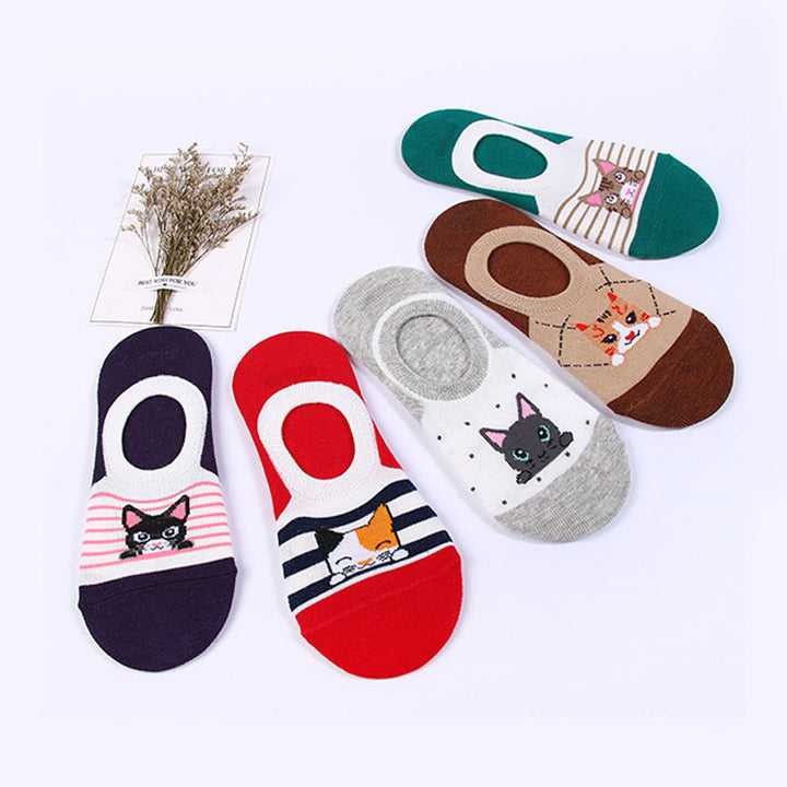 Casual Cat Pattern Socks