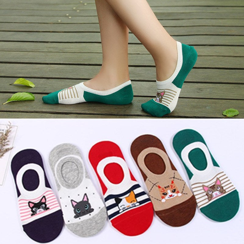 Casual Cat Pattern Socks