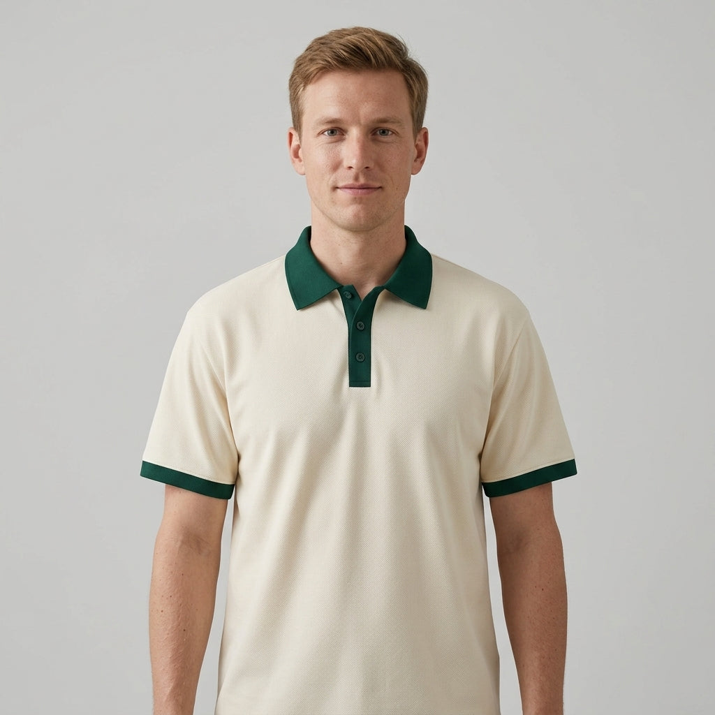 Harrington Oxford | Contrast Collar Polo Shirt For Men