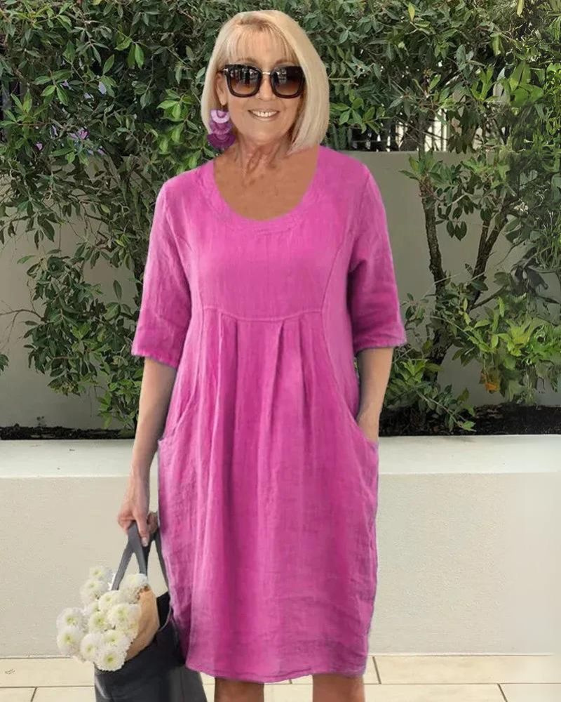 Elara Comfortable Dress with Pockets - Elena Harper
