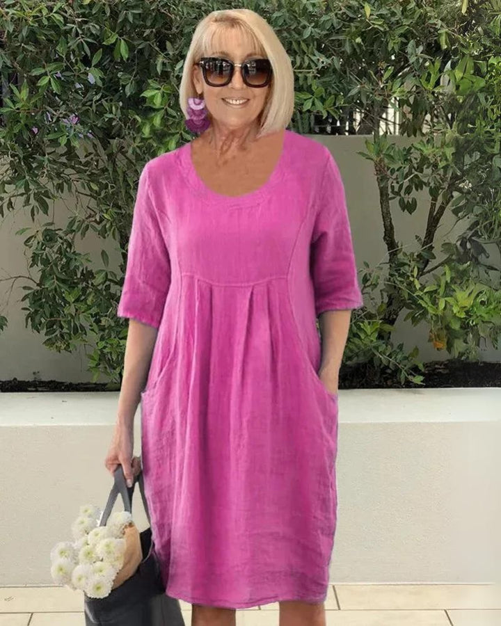 Elara Comfortable Dress with Pockets - Elena Harper