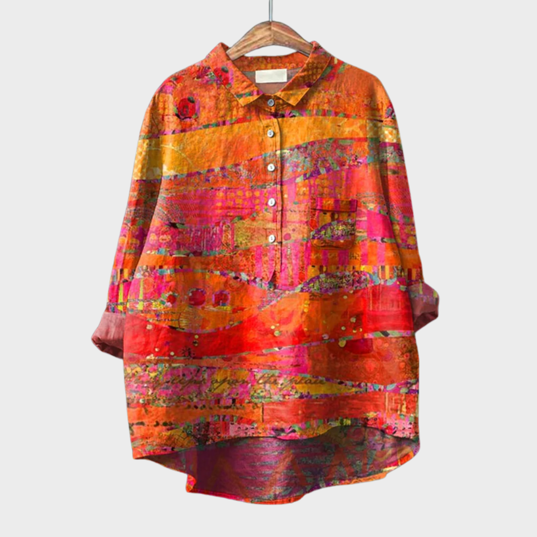 Aria Elegant Breezy Summer Blouse - Elena Harper