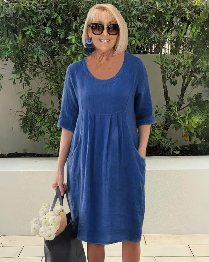Elara Comfortable Dress with Pockets - Elena Harper