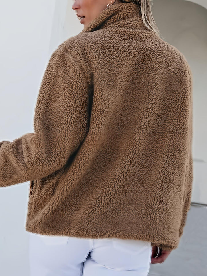 Women's Zip Fleece Jacket - Casual and Warm