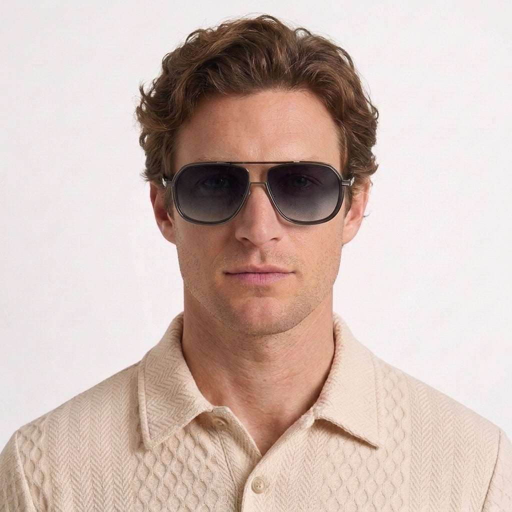 Classic Metal Pilot Sunglasses for Men
