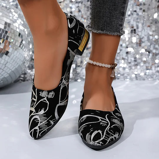 Fernandez Breathable Low-Heeled Shoes, view 7 - Elena Harper