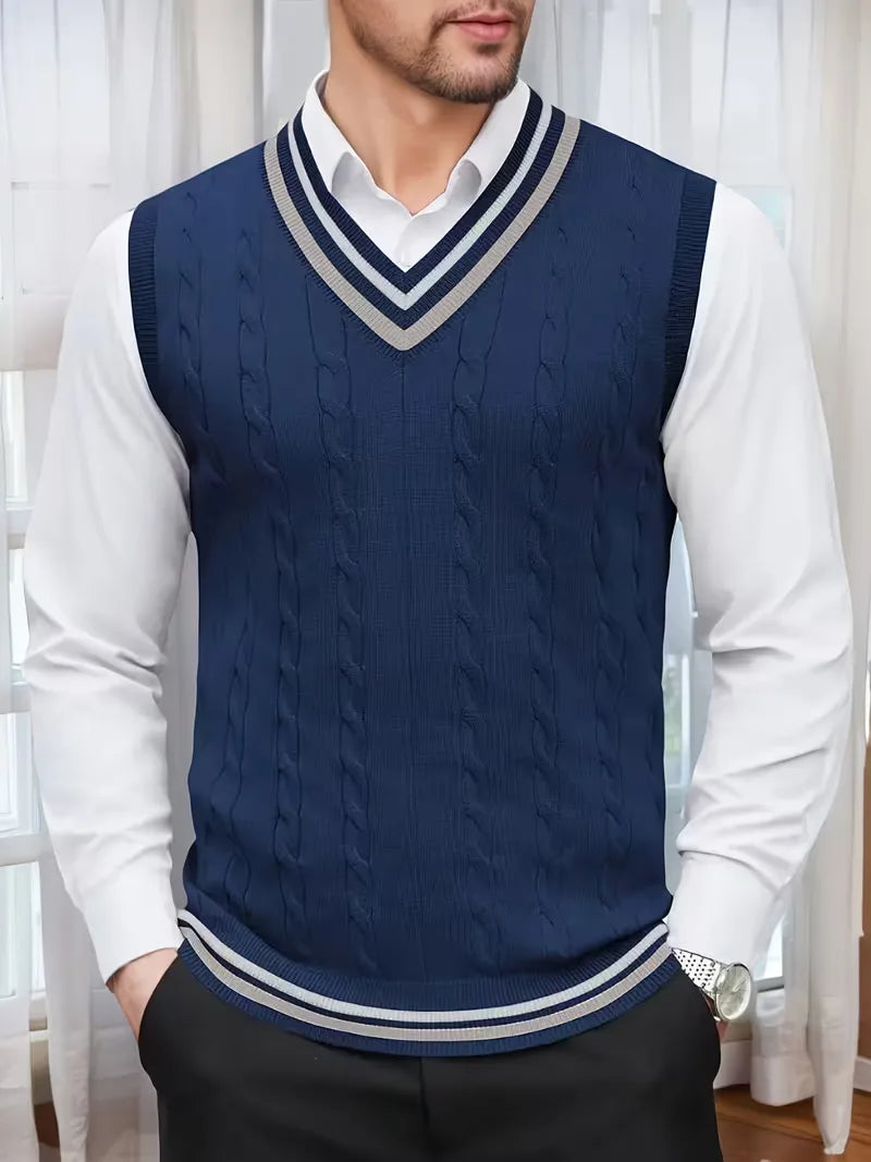 Sébastien - Classic Twisted Sleeveless Sweater