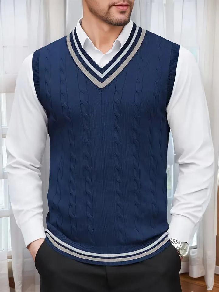 Sébastien - Classic Twisted Sleeveless Sweater