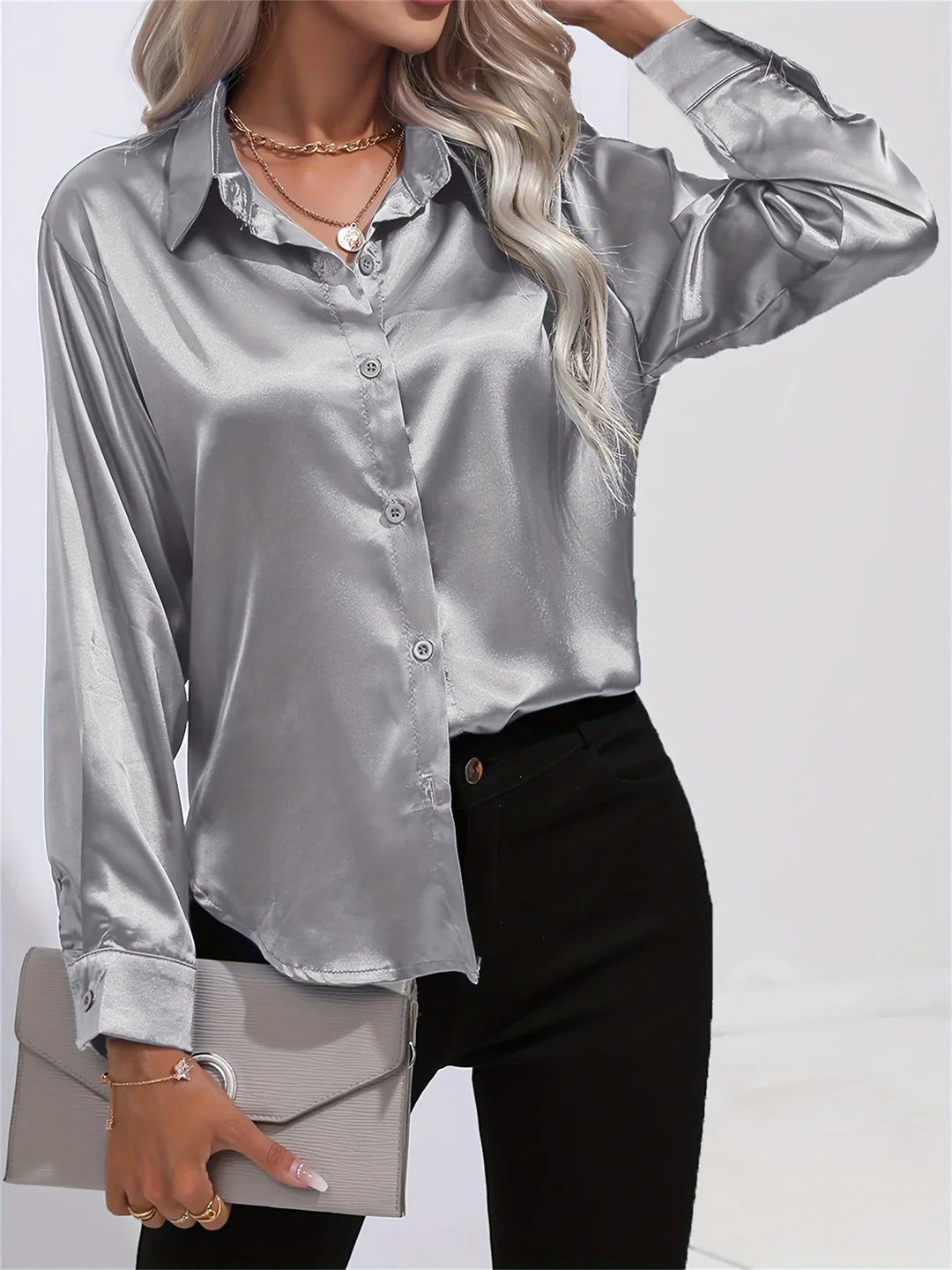 Lara Soft and Elegant Blouse, view 7 - Elena Harper