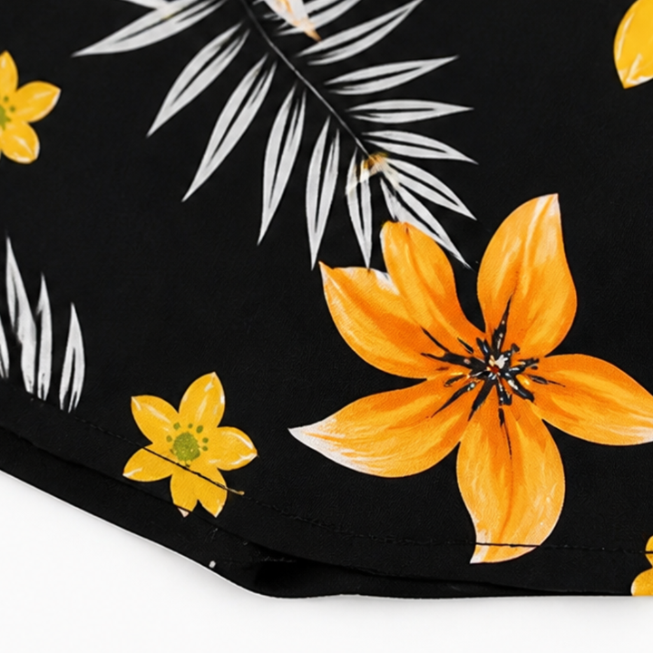 Elena Harper™  |  Women's Wrap V-Neck Summer Set with Floral Shorts
