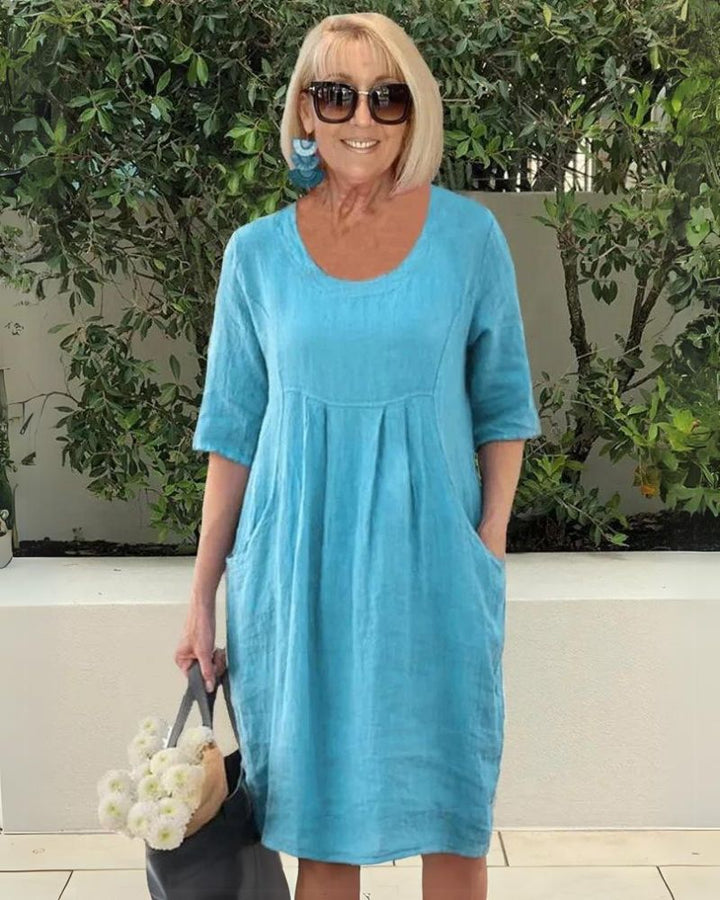 Elara Comfortable Dress with Pockets - Elena Harper