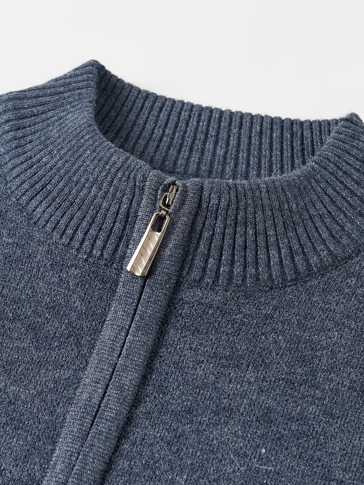 Barrett | Men's Refined Quarter-Zip Sweater with Fine Knit Face
