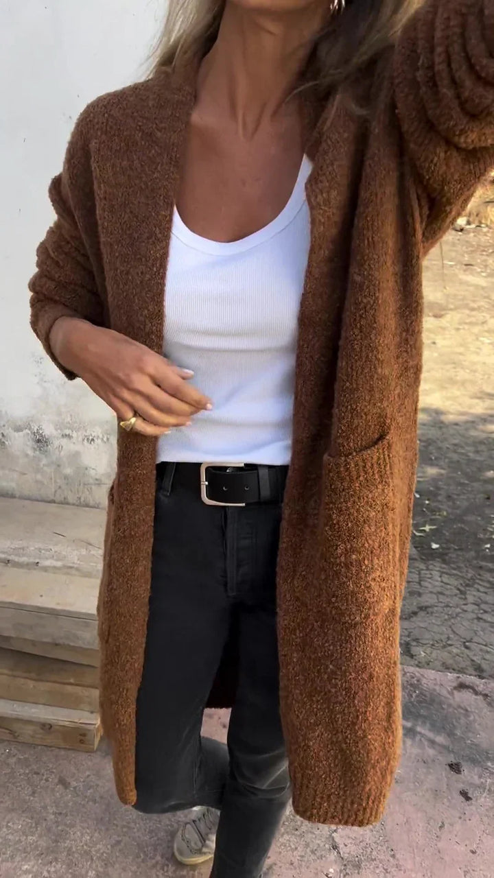 Helena Cozy Knit Coat, view 9 - Elena Harper