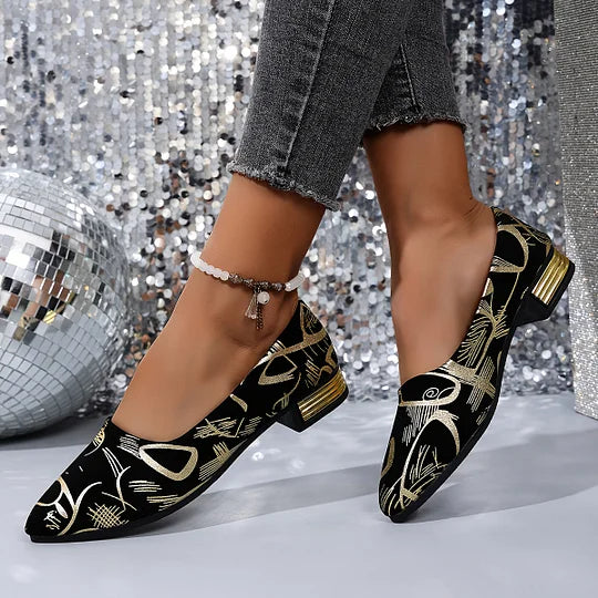 Fernandez Breathable Low-Heeled Shoes, view 4 - Elena Harper