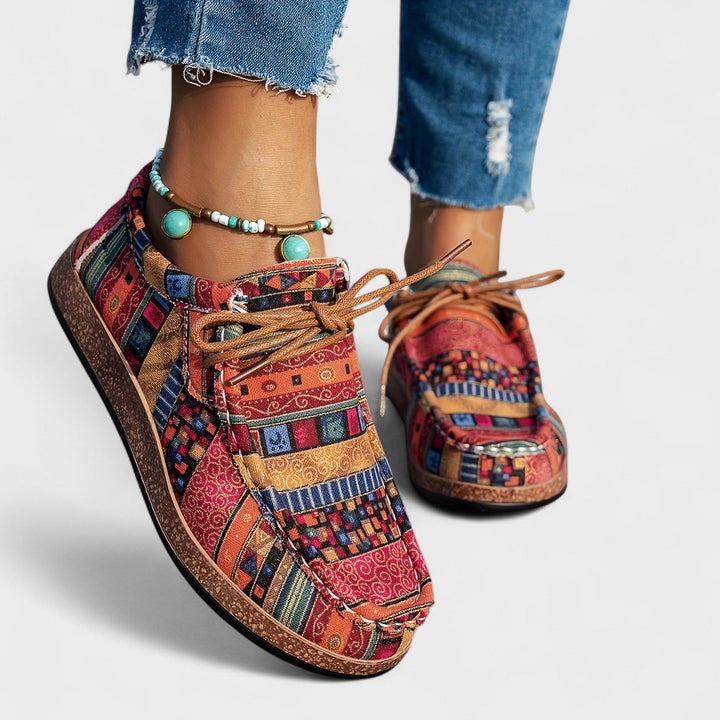 Lightweight Colorful Sneakers for Women – Comfortable Lace-Up Shoes