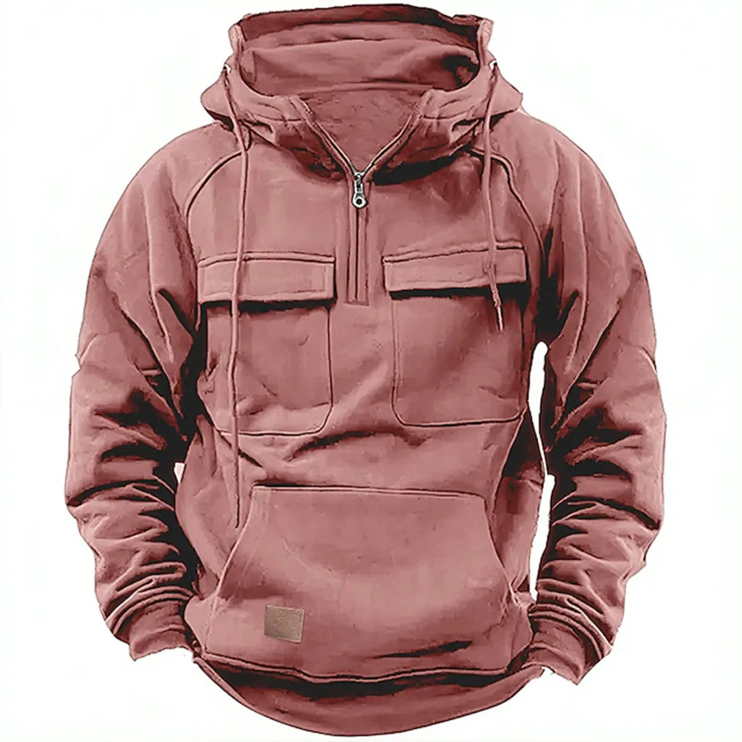 Adam Hoodie with Zipper and Chest Pockets - Elena Harper