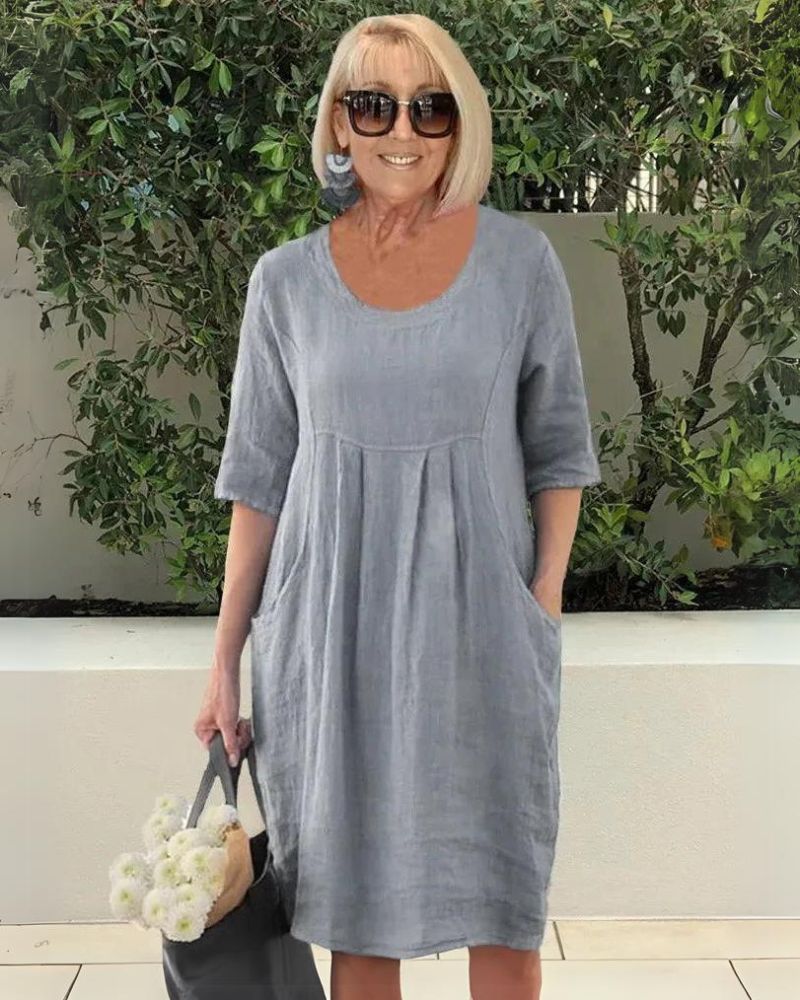 Elara Comfortable Dress with Pockets - Elena Harper