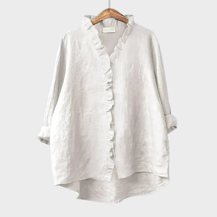 Ava Elegant Breezy Summer Blouse - Elena Harper