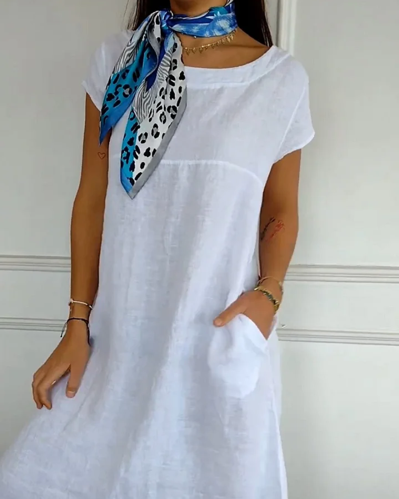 BERAWA Casual Cotton Dress - Elena Harper