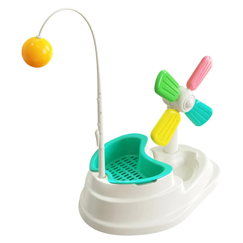 Interactive Cat Windmill Toy for Mental Stimulation