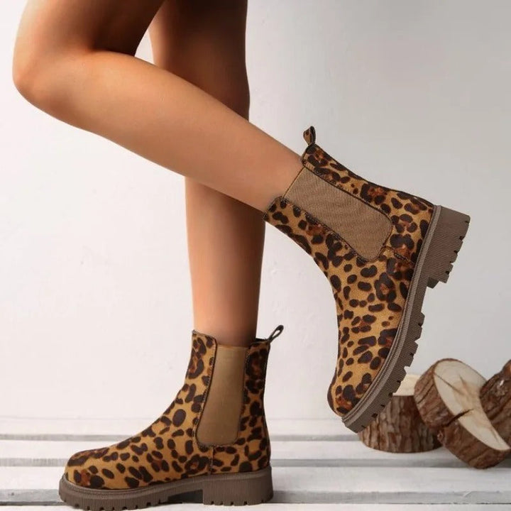 Tarna - Leopard Print Ankle Boots