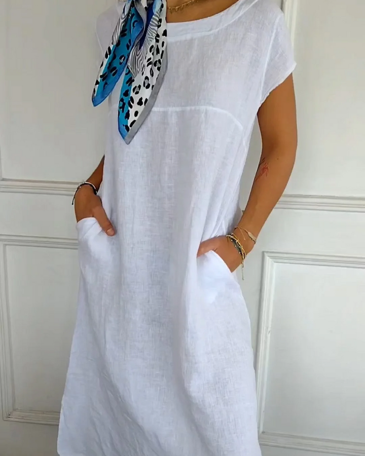 BERAWA Casual Cotton Dress - Elena Harper