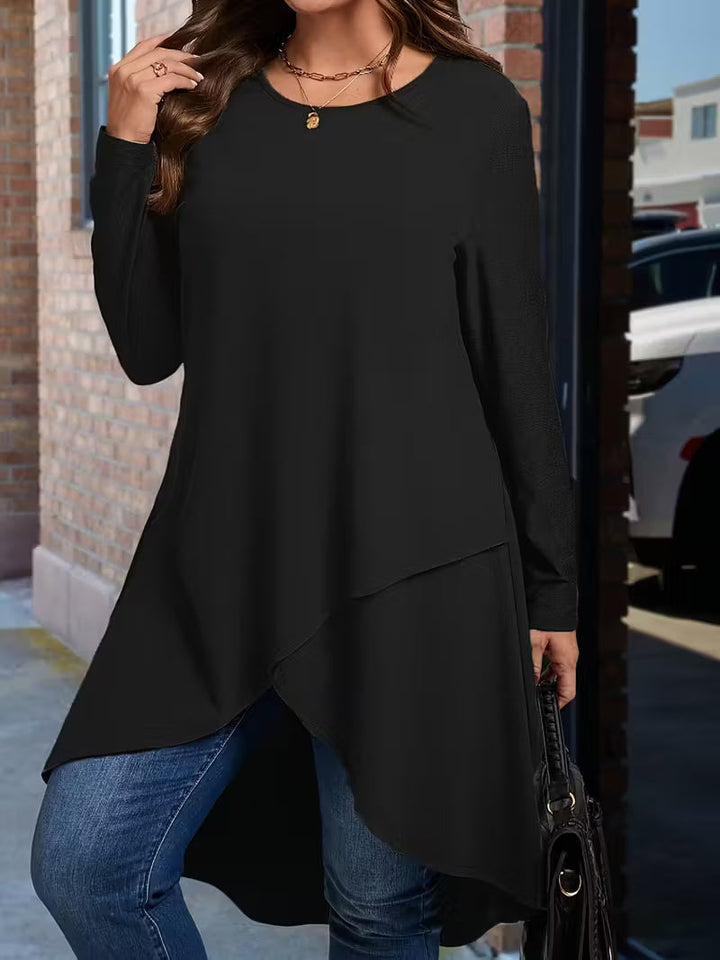 Neasa Elegant Long Sleeve T-Shirt - Elena Harper