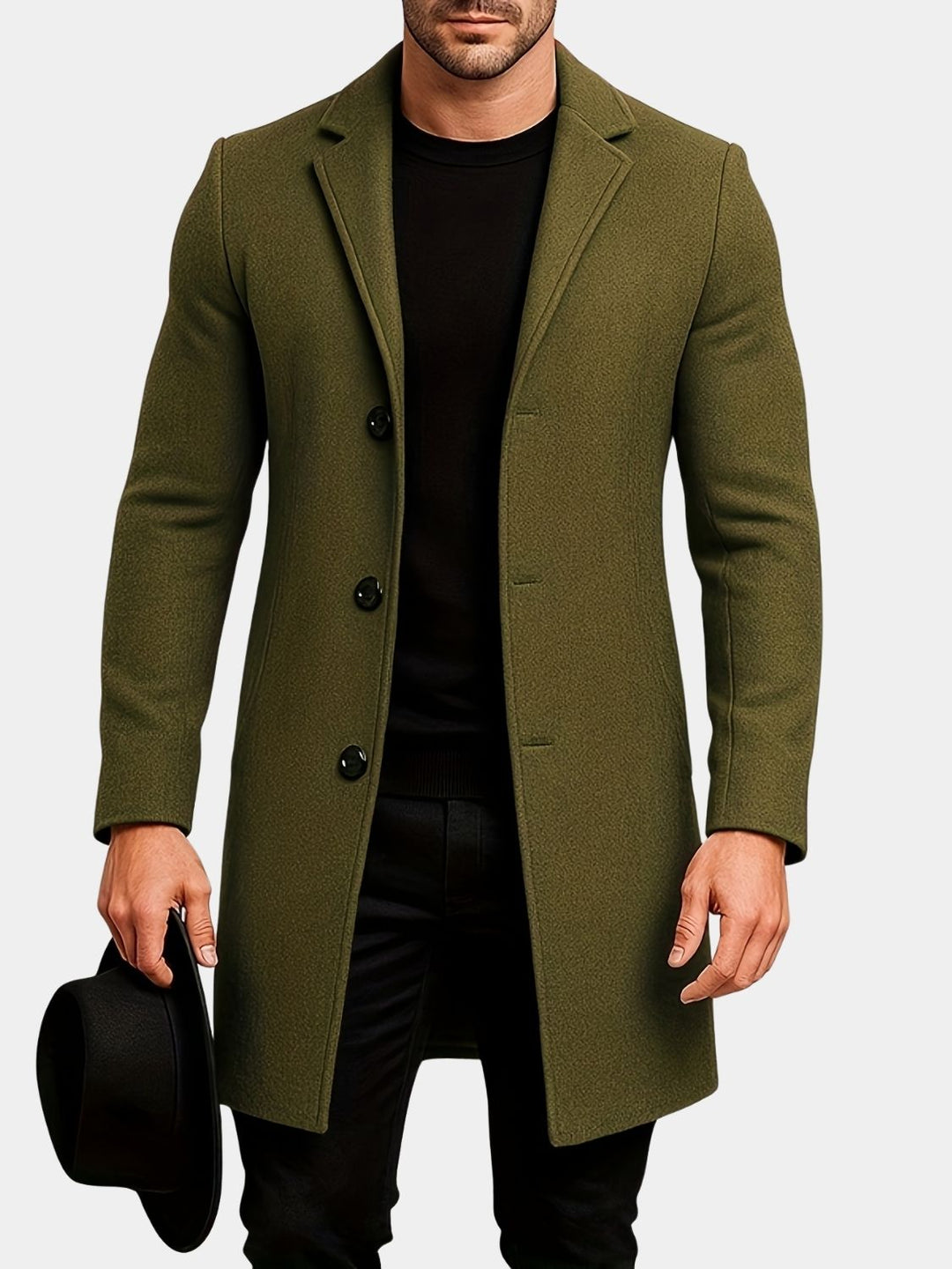 ELENA HARPER™  |  CLASSIC BUTTON COAT FOR MEN