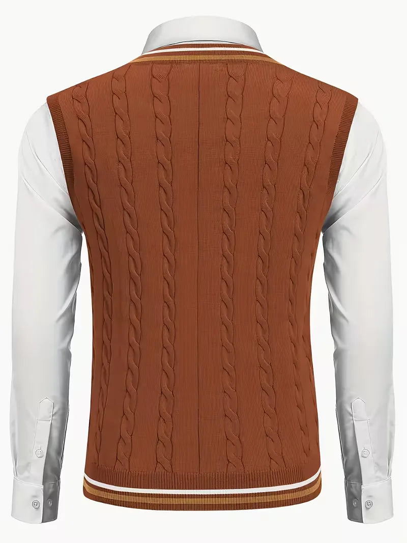 Sébastien - Classic Twisted Sleeveless Sweater