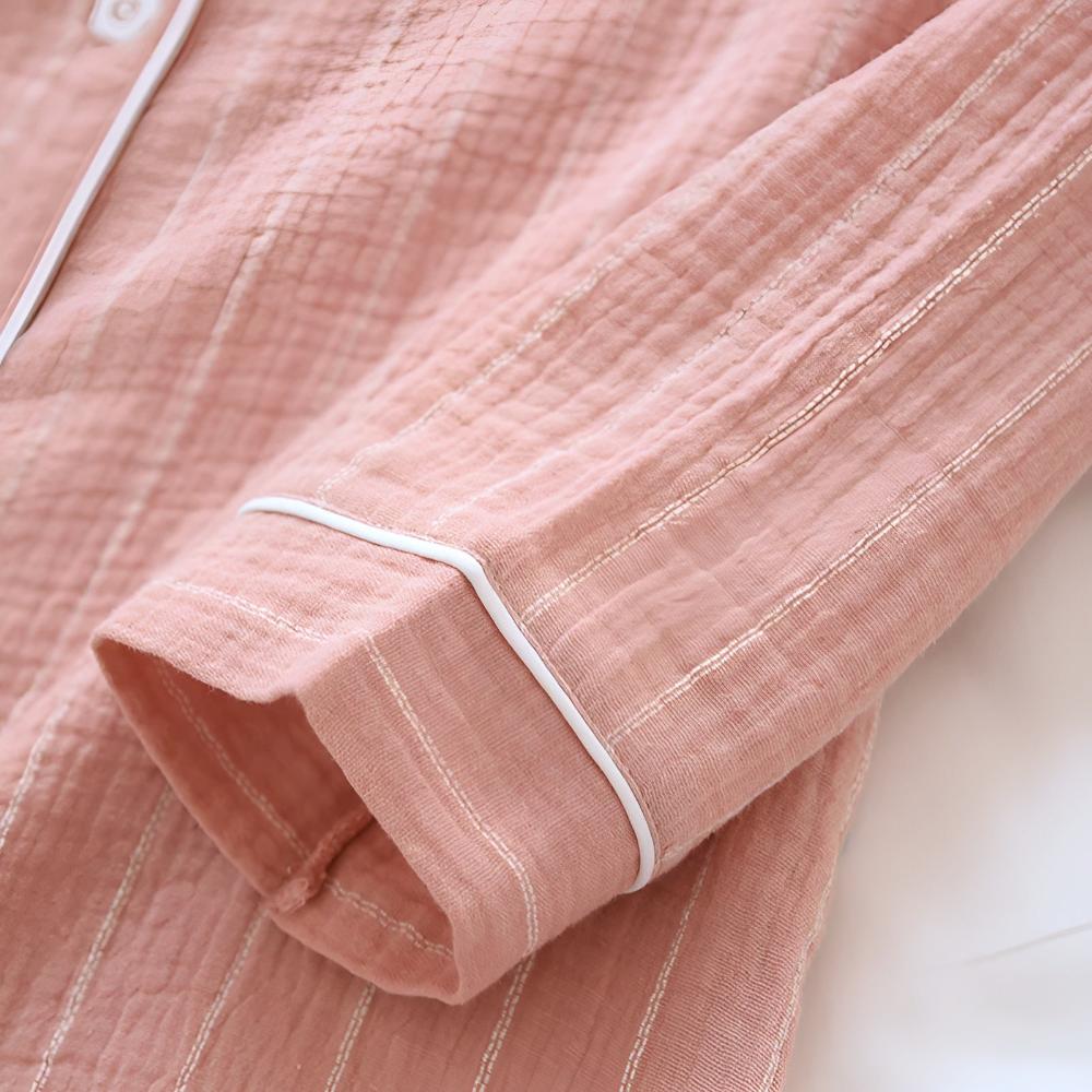 Pastel Striped Cotton Nightgown