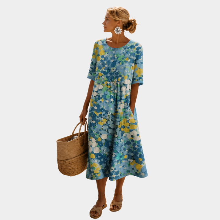 CHIC FLOWER DRESS FOR WOMEN