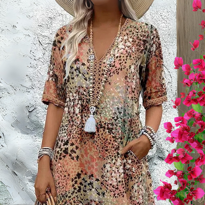 Vanessa Flowing Boho Dress - Elena Harper