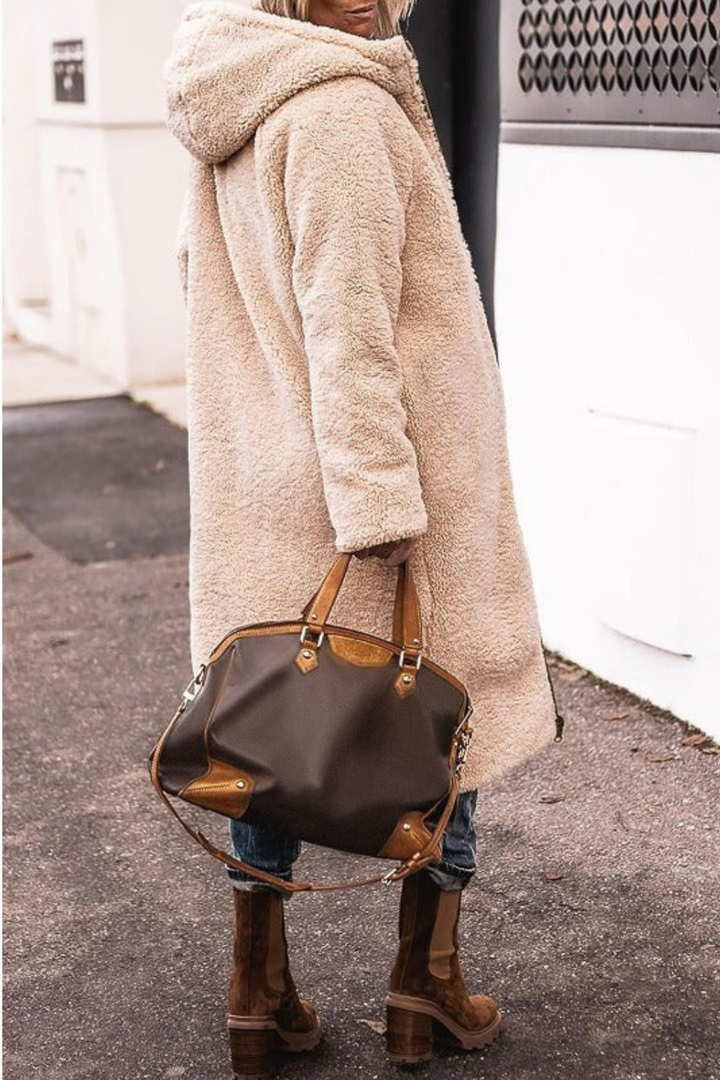 Sasha Elegant Reversible Coat Premium, view 2 - Elena Harper