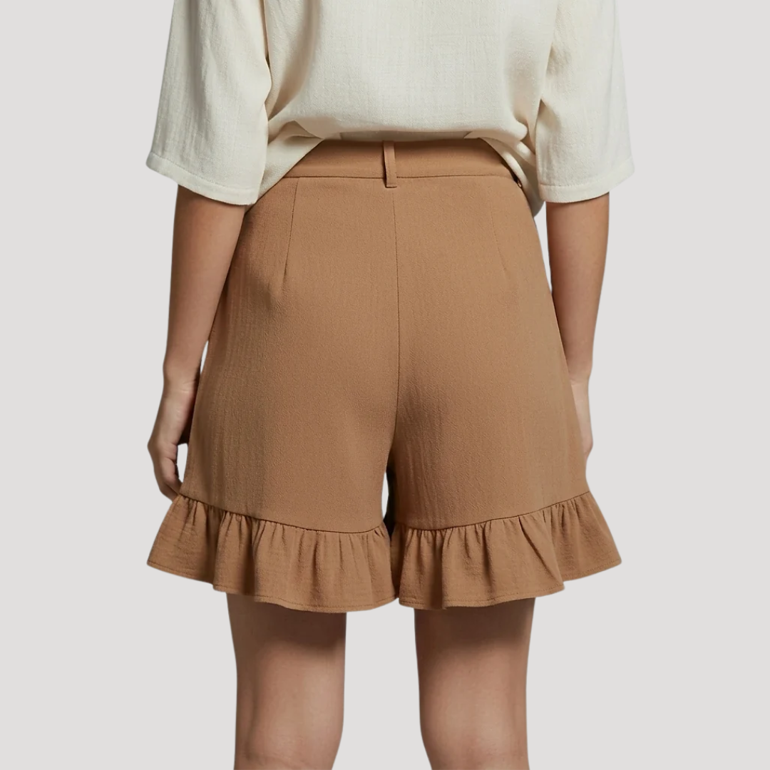 High Waisted Ruffled Bohemian Shorts for Women