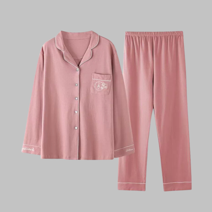 COSIMA Cozy Long Sleeve Top and Pants Loungewear Set - Elena Harper