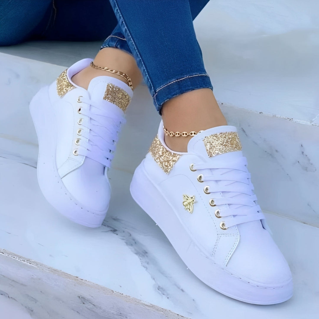 Aleena Elegant and Shiny Sneakers for Women - Elena Harper