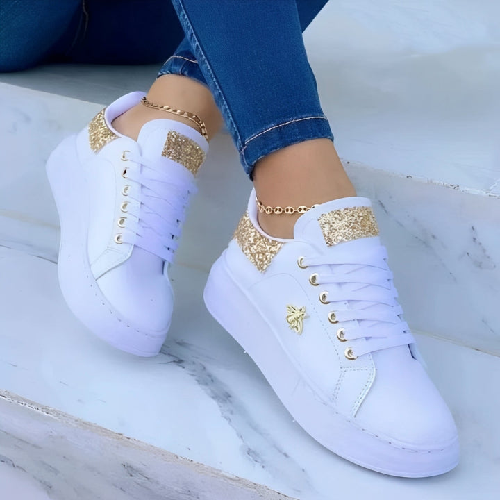 Aleena Elegant and Shiny Sneakers for Women - Elena Harper