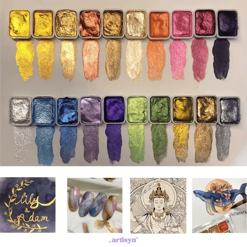 Artisyn Iridescent Watercolor Paint Set - Elena Harper