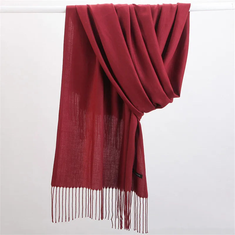 Nina Luxe Cashmere Scarf Elegant and Warm, view 5 - Elena Harper