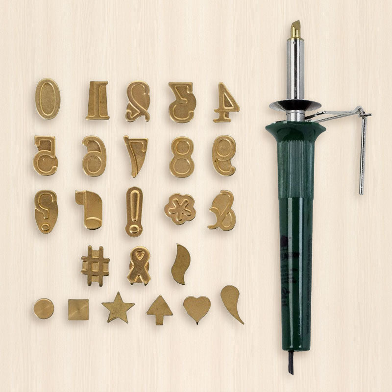 Inscript™ - Stamp Set for Burning on Wood to Personalize Your DIY Projects