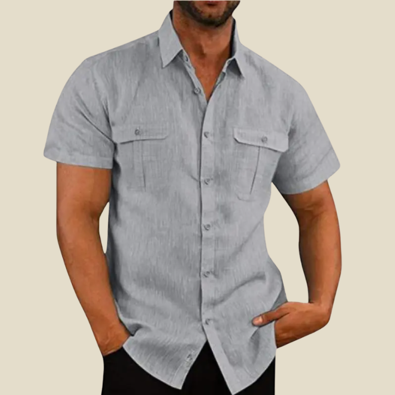 ELENA HARPER™  |  TEXTURED POCKET SHIRT FOR MEN