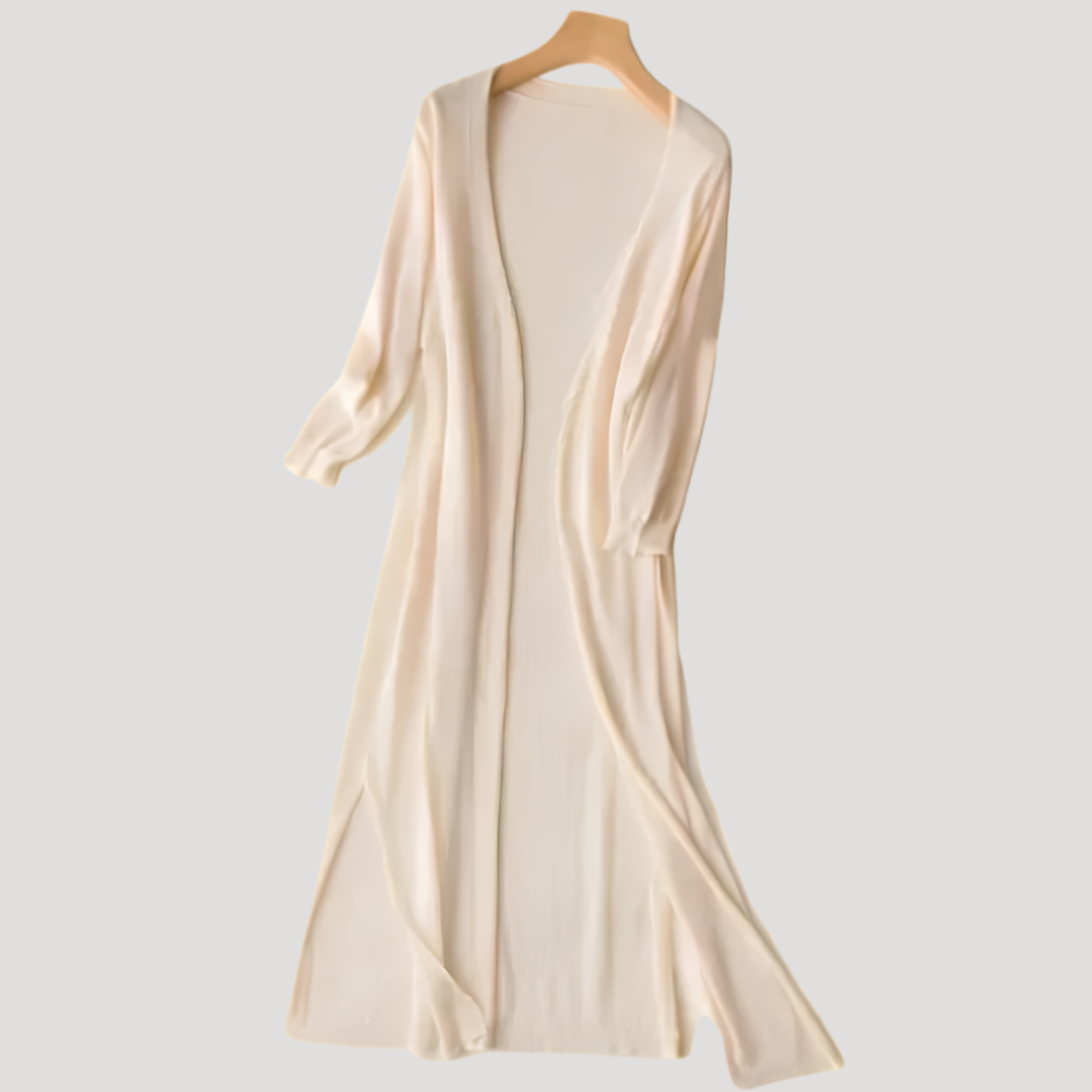 Long Open Front Cardigan for Women