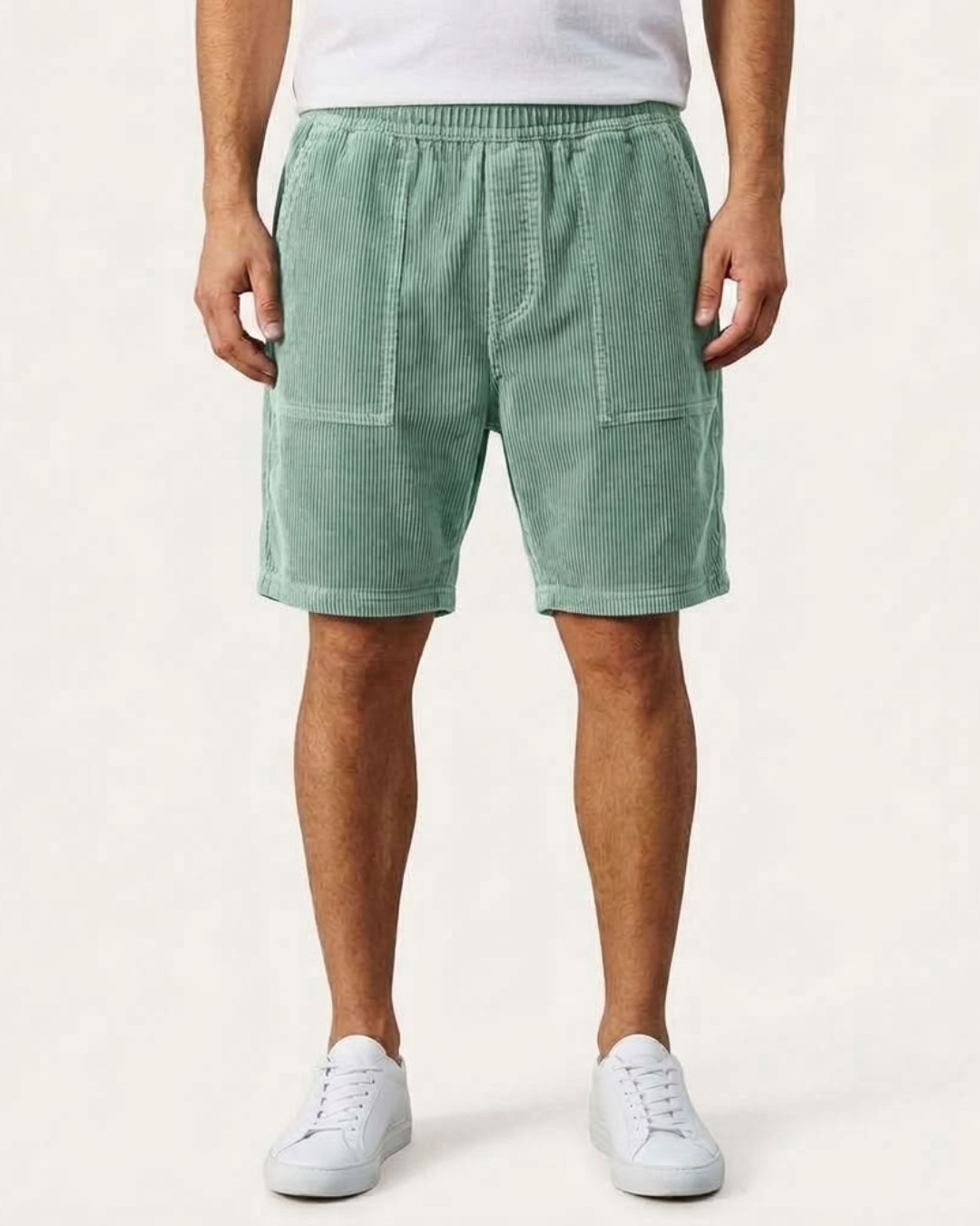 Relaxed Ribbed Summer Shorts For Men