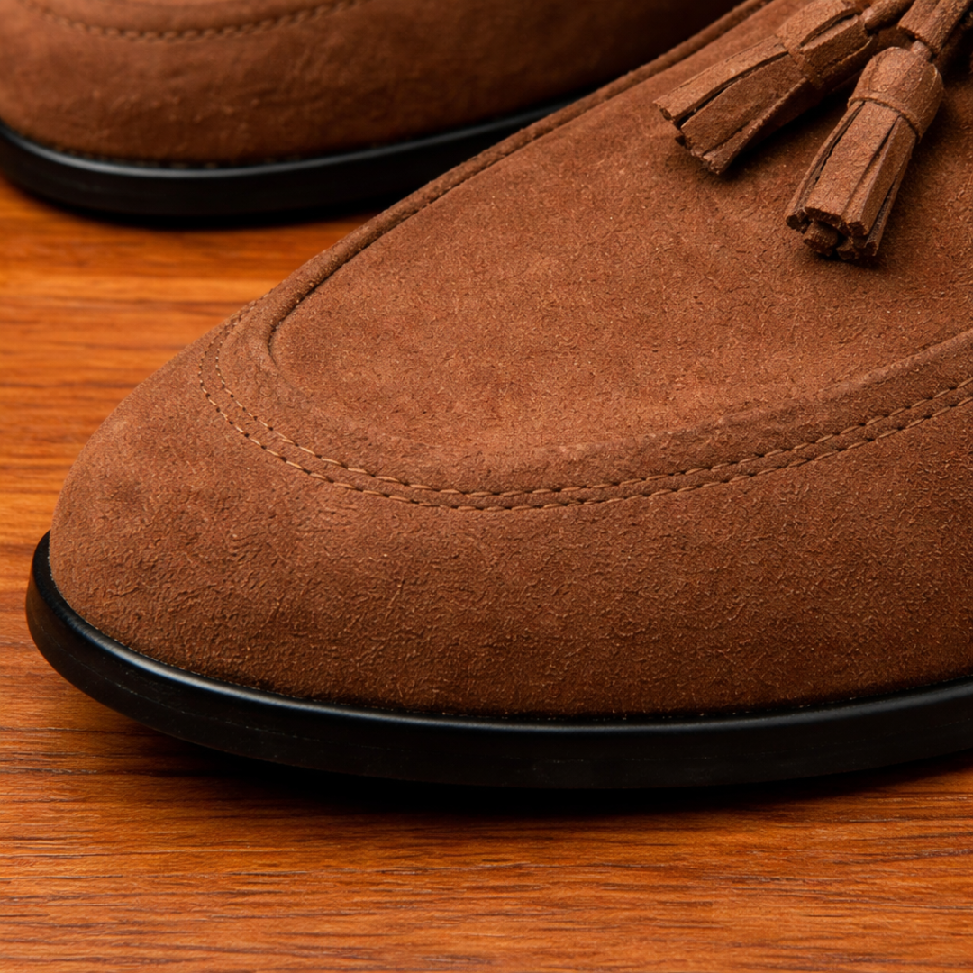 Authentic Suede Loafers - Elena Harper