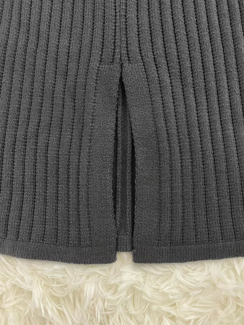 Two-Piece Ribbed Texture Set - Coordinated and Comfortable