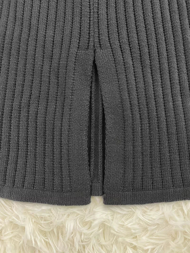 Two-Piece Ribbed Texture Set - Coordinated and Comfortable
